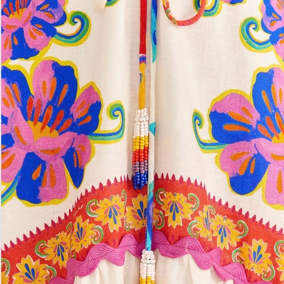 FARM Rio Vibrant Floral Maxi Dress Small - Picture 3 of 5